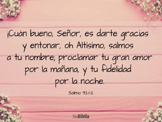 24 salmos con mensajes de buenos dias para inspirarte