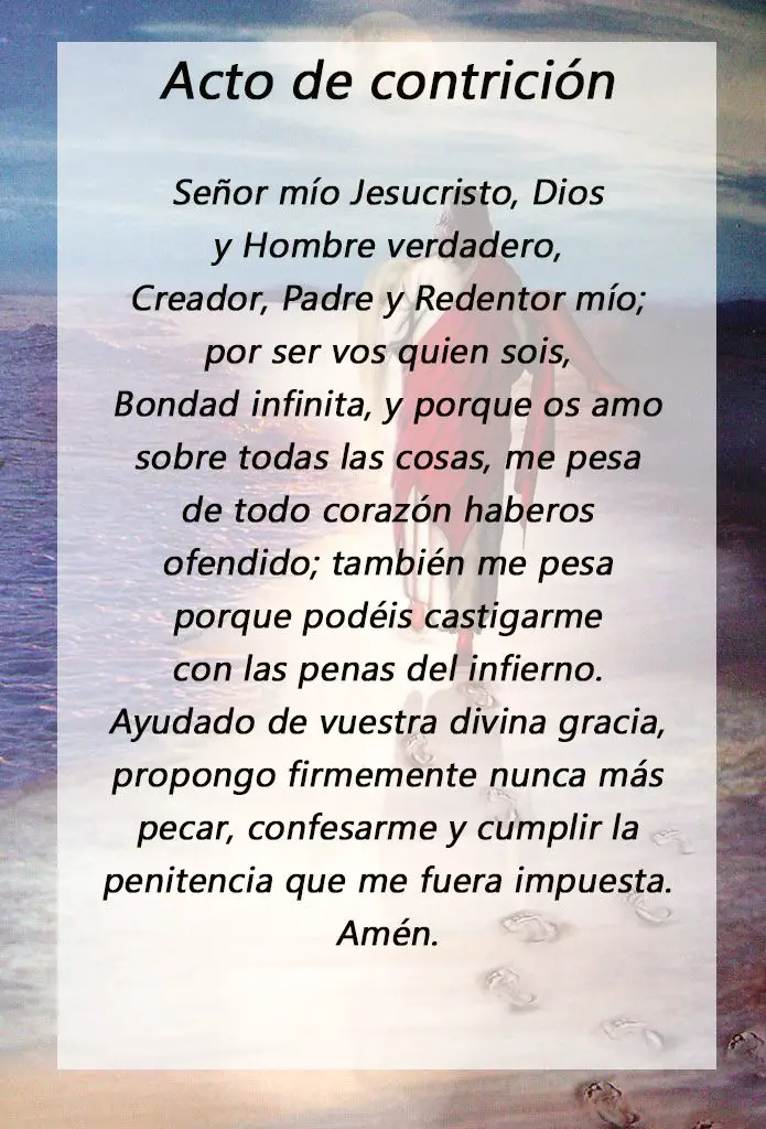 acto de contricion oracion significado y uso en la fe