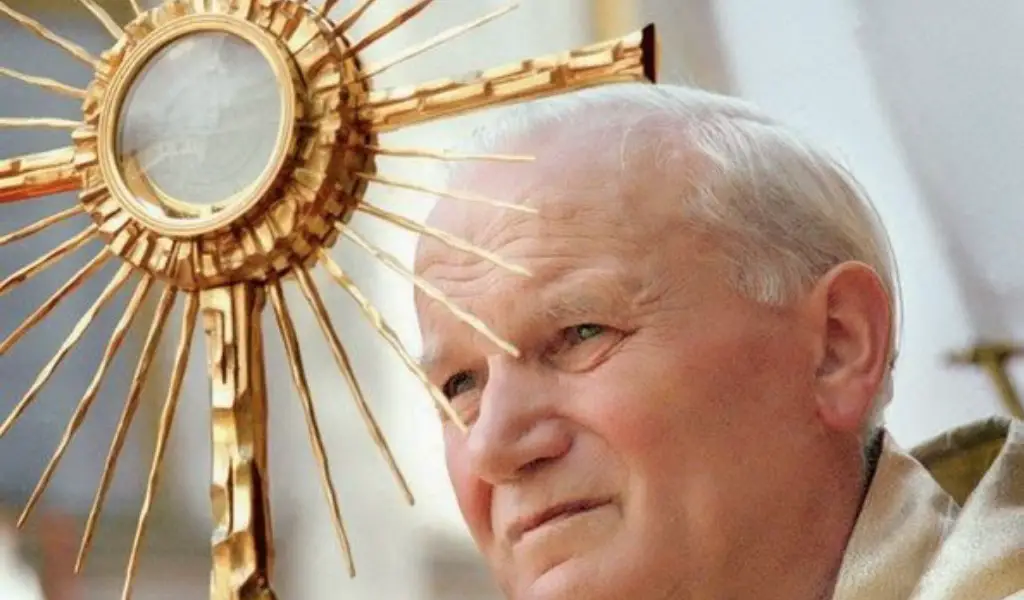 adoracion eucaristica de juan pablo ii fe y devocion