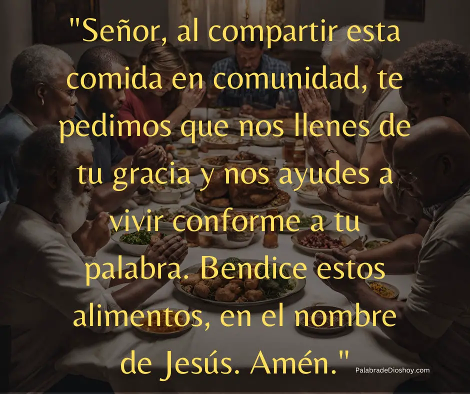 bendicion de las comidas oraciones y tradiciones familiares