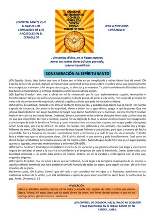 consagracion al espiritu santo guia y beneficios espirituales