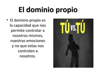 el dominio propio en la biblia significado y ensenanzas
