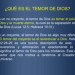 El temor de Dios en la Biblia - Significado y Enseñanzas