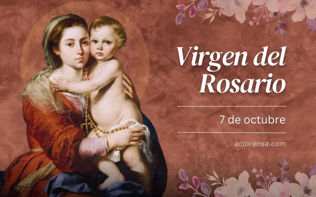 fiesta de la virgen del rosario celebracion el 7 de octubre