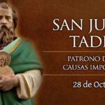 Hoy Celebramos a San Judas Tadeo, Patrono de Causas Imposibles