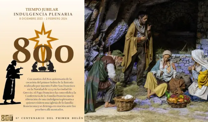 indulgencia plenaria 2023 reza frente a un belen y recibela