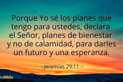 jeremias 2911 porque yo se los planes que tengo para ustedes