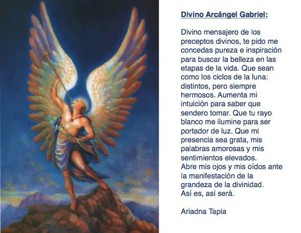oracion a san gabriel reza para proteccion y guia
