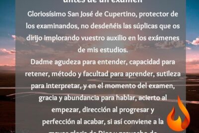 oracion a san jose de cupertino para examenes y estudios