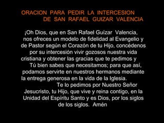oracion a san rafael guizar y valencia devocion y fe