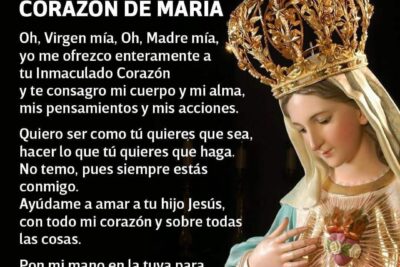 oracion al inmaculado corazon devocion y fe catolica