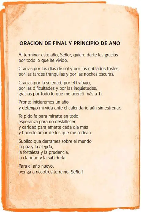 oracion de fin y principio del ano reflexiones espirituales
