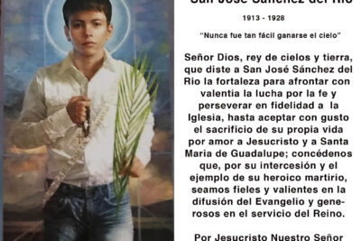oracion para pedir la intercesion de san jose sanchez del rio