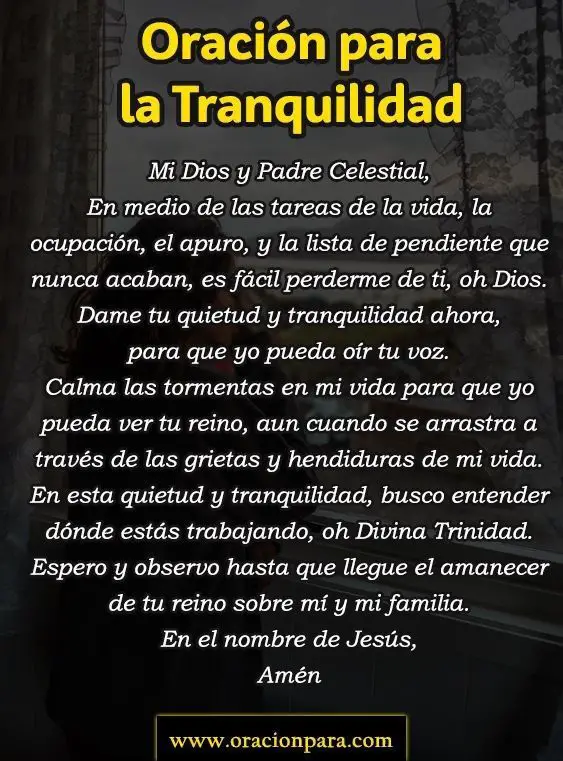 oracion para tener paz y tranquilidad 5 oraciones efectivas