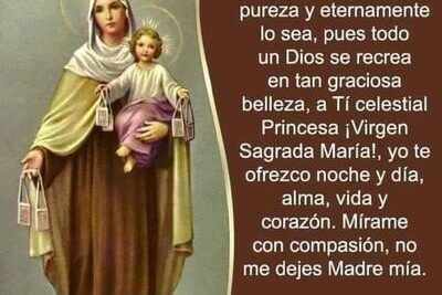 oraciones a la virgen del carmen devocion y proteccion