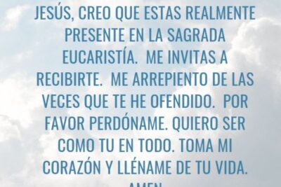 oraciones para antes de la comunion guia espiritual