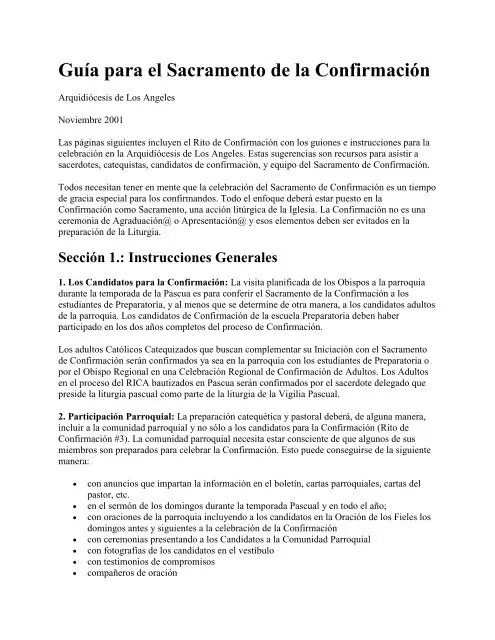 que es el sacramento de la confirmacion guia completa