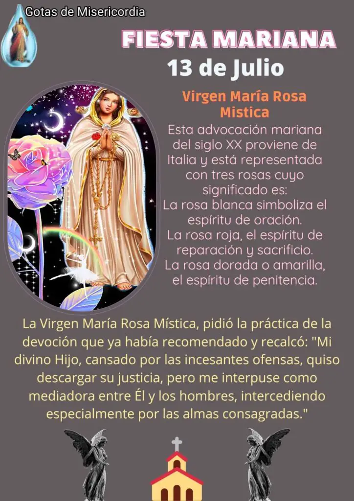 rosa mistica significado historia y devocion