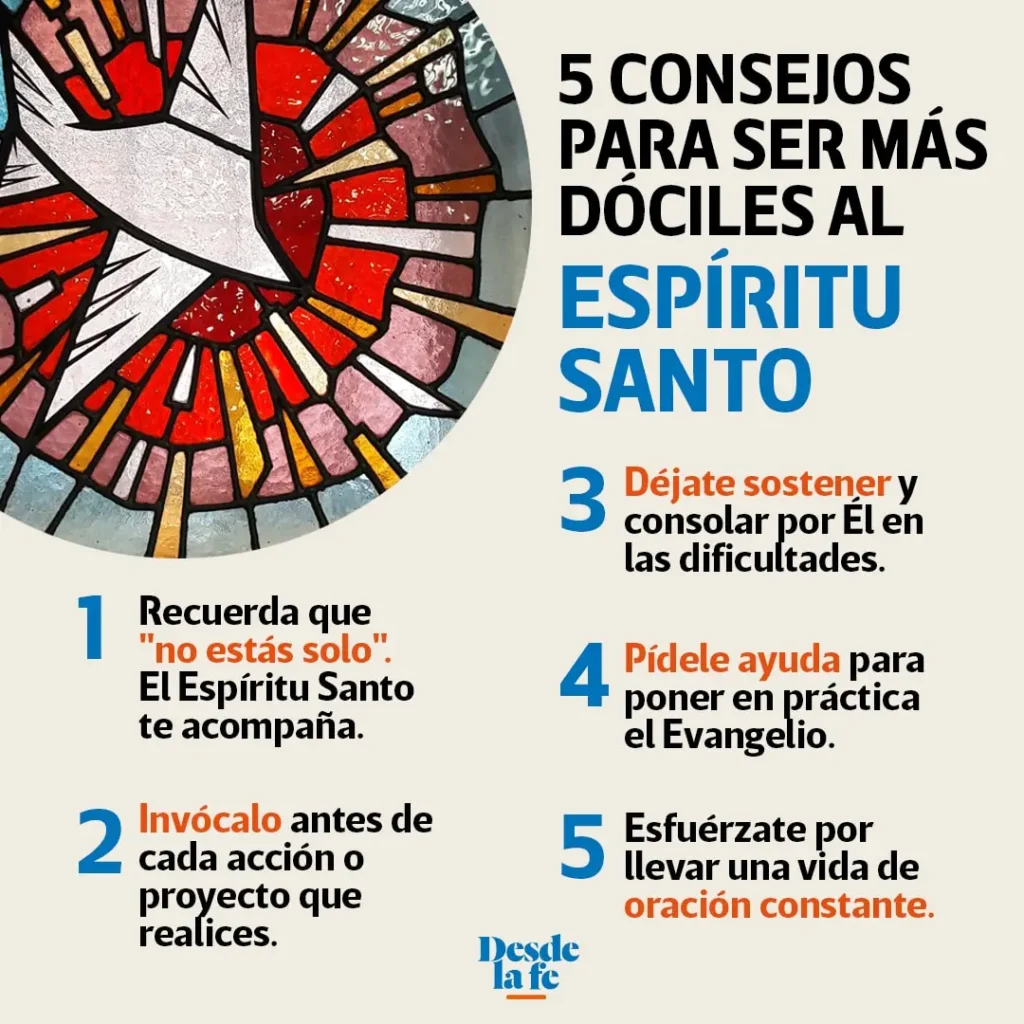 como los cristianos reciben al espiritu santo por medio de la fe y la practica