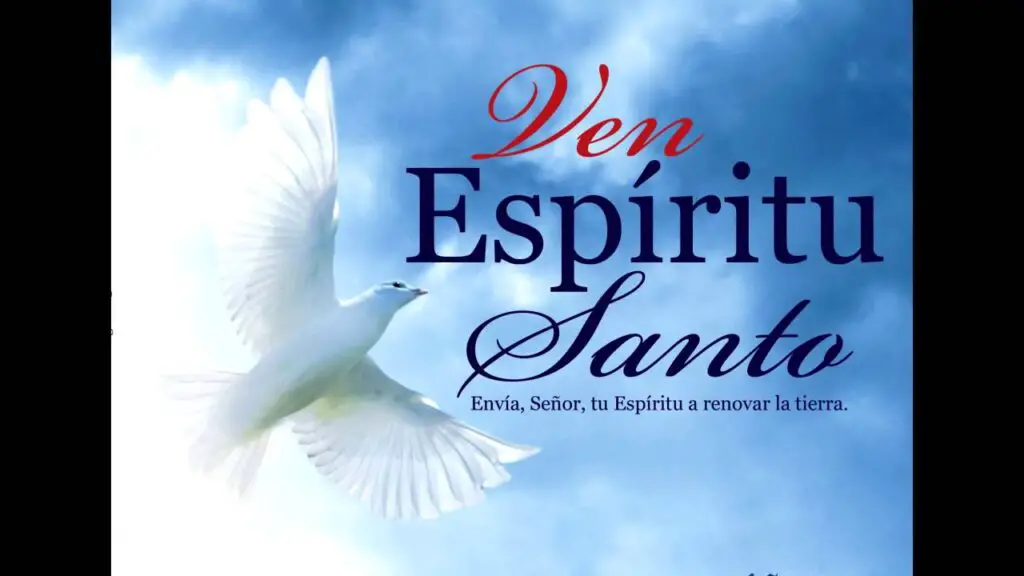 espiritu santo ven aqui a mi vida llena este lugar de paz y amor divino 1