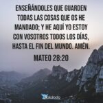 Jesús con nosotros hasta el fin del mundo (Mt 28:20)